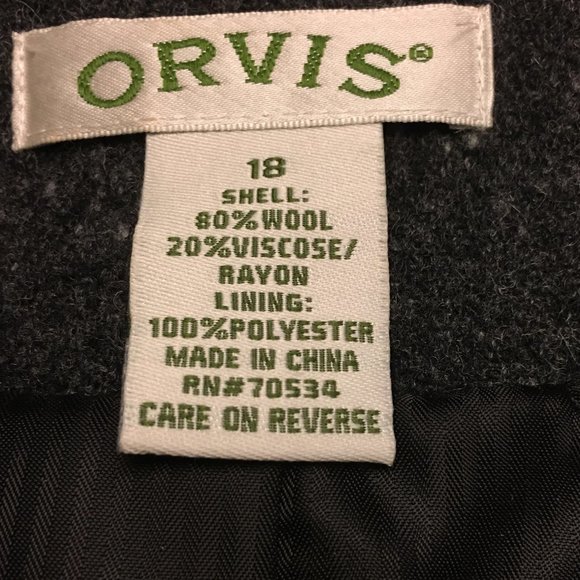 ORVIS Grey Wool Jacket (18) and Pants (16)  NWOT! - Picture 11 of 16